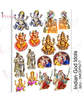 Dress My Craft Transfer Me Indian God Idols (DMCDP6217) (OUTLET) Dress My Craft Transfer Me Indian God Idols (DMCDP6217) (OUTLET)