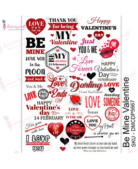 Dress My Craft Transfer Me Be Mine Valentine (DMCDP5667) (OUTLET) Dress My Craft Transfer Me Be Mine Valentine (DMCDP5667) (OUTLET)