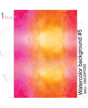 Dress My Craft Transfer Me Watercolor Background #5 (DMCDP5392) (OUTLET) Dress My Craft Transfer Me Watercolor Background #5 (DMCDP5392) (OUTLET)