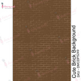 Dress My Craft Transfer Me Cute Brick Background (DMCDP5249) (OUTLET)