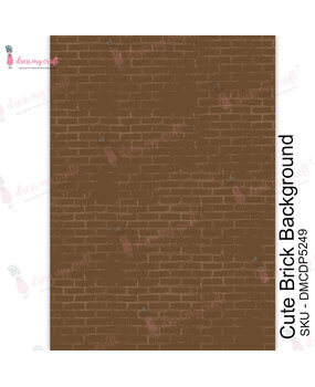 Dress My Craft Transfer Me Cute Brick Background (DMCDP5249) (OUTLET) Dress My Craft Transfer Me Cute Brick Background (DMCDP5249) (OUTLET)