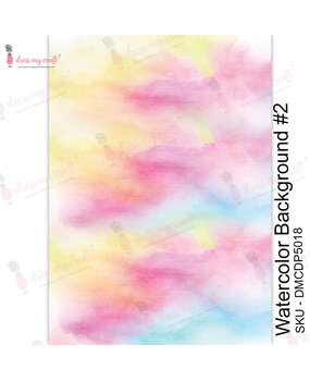 Dress My Craft Transfer Me Watercolor Background #2 (DMCDP5018) (OUTLET) Dress My Craft Transfer Me Watercolor Background #2 (DMCDP5018) (OUTLET)