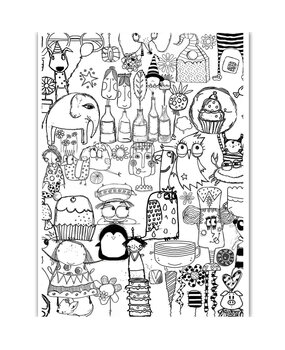 Dress My Craft Transfer Me Doodled Background (DMCDP4710) (OUTLET) Dress My Craft Transfer Me Doodled Background (DMCDP4710) (OUTLET)