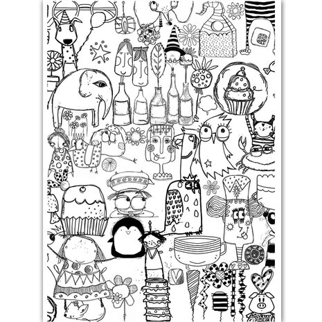 Dress My Craft Transfer Me Doodled Background (DMCDP4710) (OUTLET) Dress My Craft Transfer Me Doodled Background (DMCDP4710) (OUTLET)