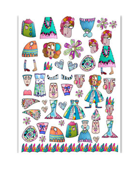 Dress My Craft Transfer Me Beautiful Faces (DMCDP4688) (OUTLET) Dress My Craft Transfer Me Beautiful Faces (DMCDP4688) (OUTLET)