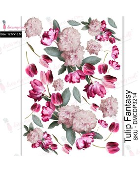 Dress My Craft Transfer Me 12.5x18.5 Inch Tulip Fantasy (DMCDP3214) (OUTLET) Dress My Craft Transfer Me 12.5x18.5 Inch Tulip Fantasy (DMCDP3214) (OUTLET)