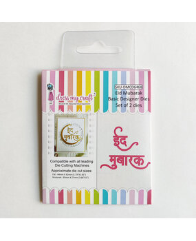 Dress My Craft Cutting Die Basic Designer Eid Mubarak (DMCD6468) (OUTLET) Dress My Craft Cutting Die Basic Designer Eid Mubarak (DMCD6468) (OUTLET)