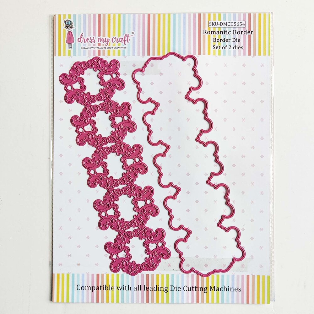 Dress My Craft Cutting Die Border Romantic (DMCD5654) (OUTLET) Dress My Craft Cutting Die Border Romantic (DMCD5654) (OUTLET)