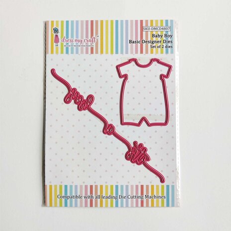 Dress My Craft Cutting Die Basic Designer Baby Boy (DMCD4807) (OUTLET)