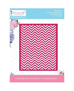 Dress My Craft Cutting Die Background Chevron Background (DMCD2563) (OUTLET) Dress My Craft Cutting Die Background Chevron Background (DMCD2563) (OUTLET)