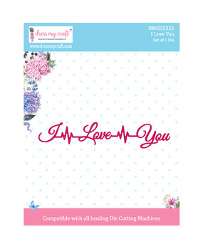 Dress My Craft Cutting Die I Love You (DMCD2321) (OUTLET) Dress My Craft Cutting Die I Love You (DMCD2321) (OUTLET)