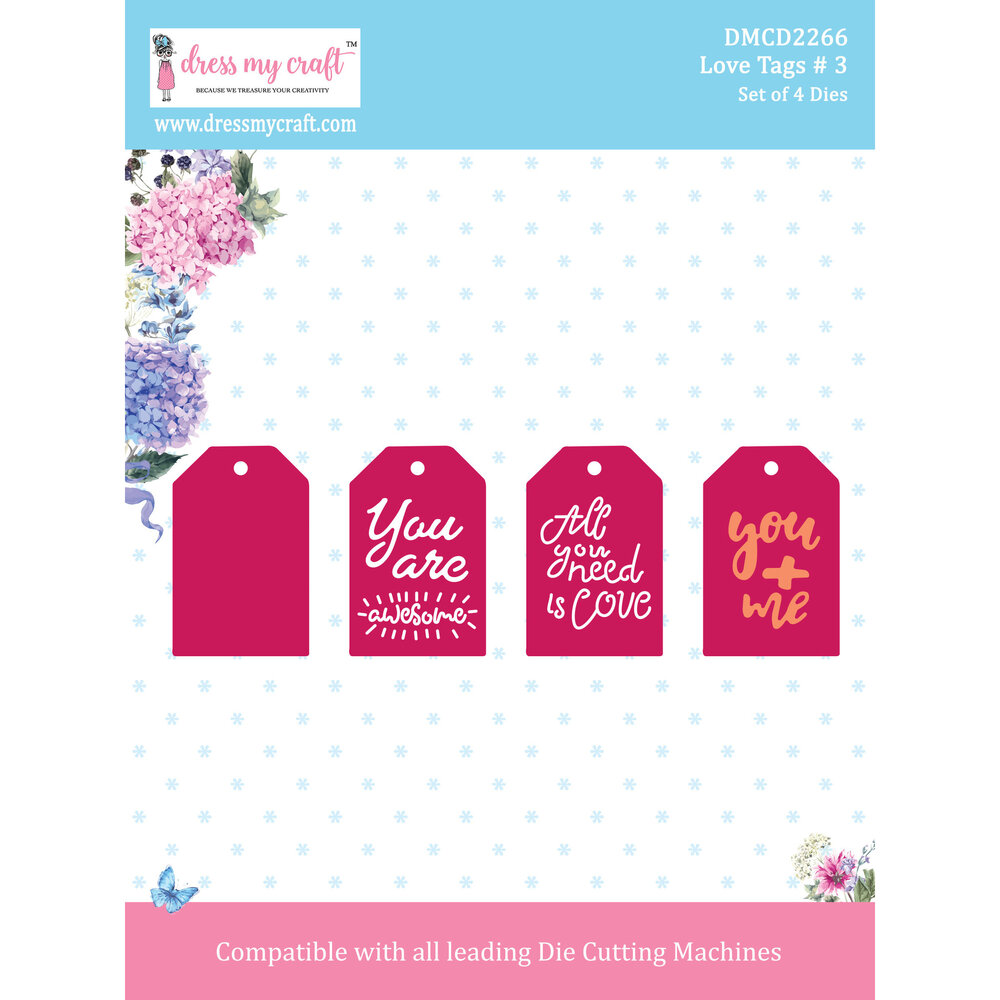 Dress My Craft Cutting Die Love Tags # 3 (DMCD2266) (OUTLET) Dress My Craft Cutting Die Love Tags # 3 (DMCD2266) (OUTLET)