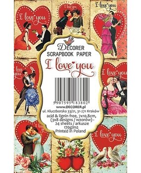 Decorer I Love You Mini Paper Pack (DECOR-M84) (OUTLET)