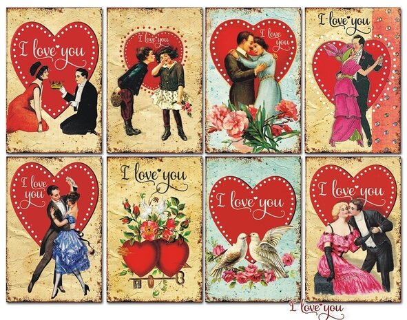 Decorer I Love You Mini Paper Pack (DECOR-M84) (OUTLET)