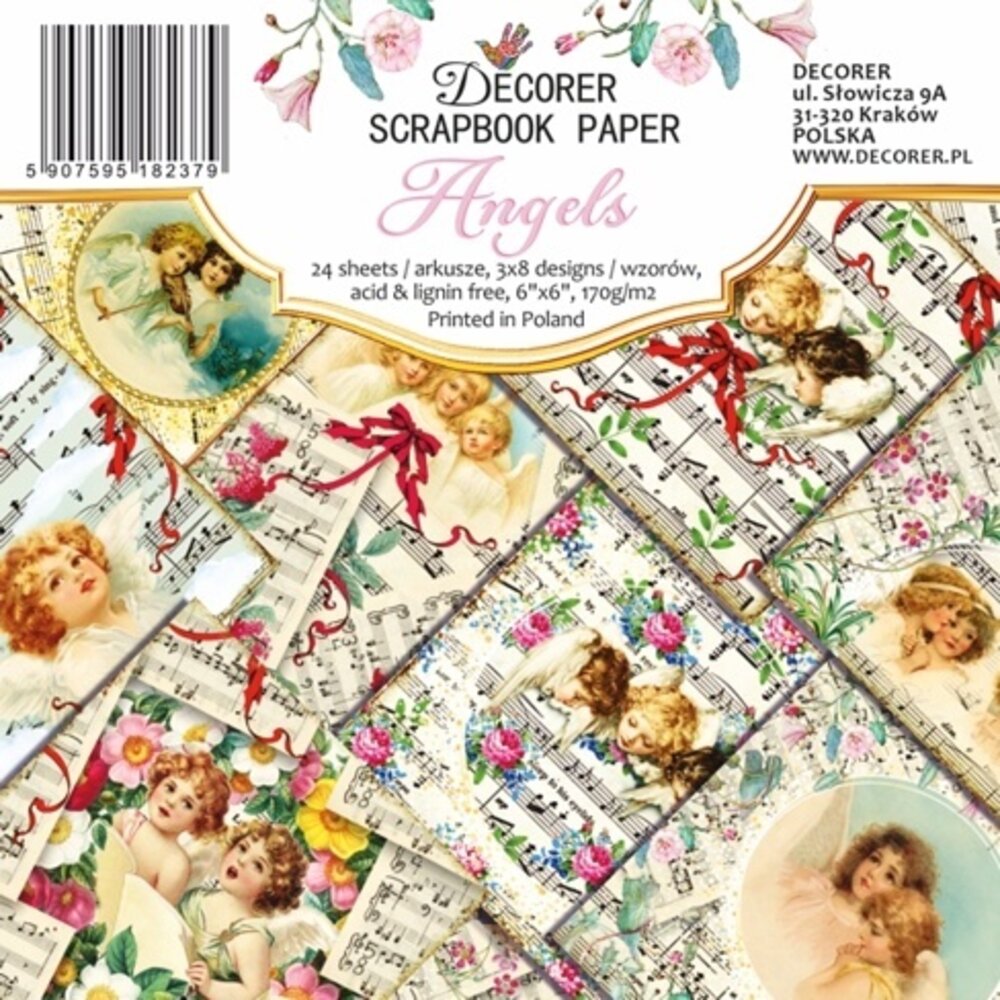 Decorer Angels 6x6 Inch Paper Pack (DECOR-C34-237) (OUTLET)