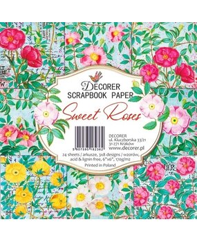 Decorer Sweet Roses 6x6 Inch Paper Pack (DECOR-C33-236) (OUTLET)