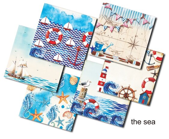 Decorer The Sea 8x8 Inch Paper Pack (DECOR-B35-433) (OUTLET)