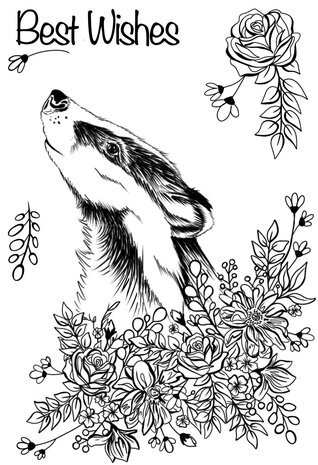 Creative Expressions Designer Boutique Clear Stamp A6 Floral Wishes (UMSDB154) (OUTLET)