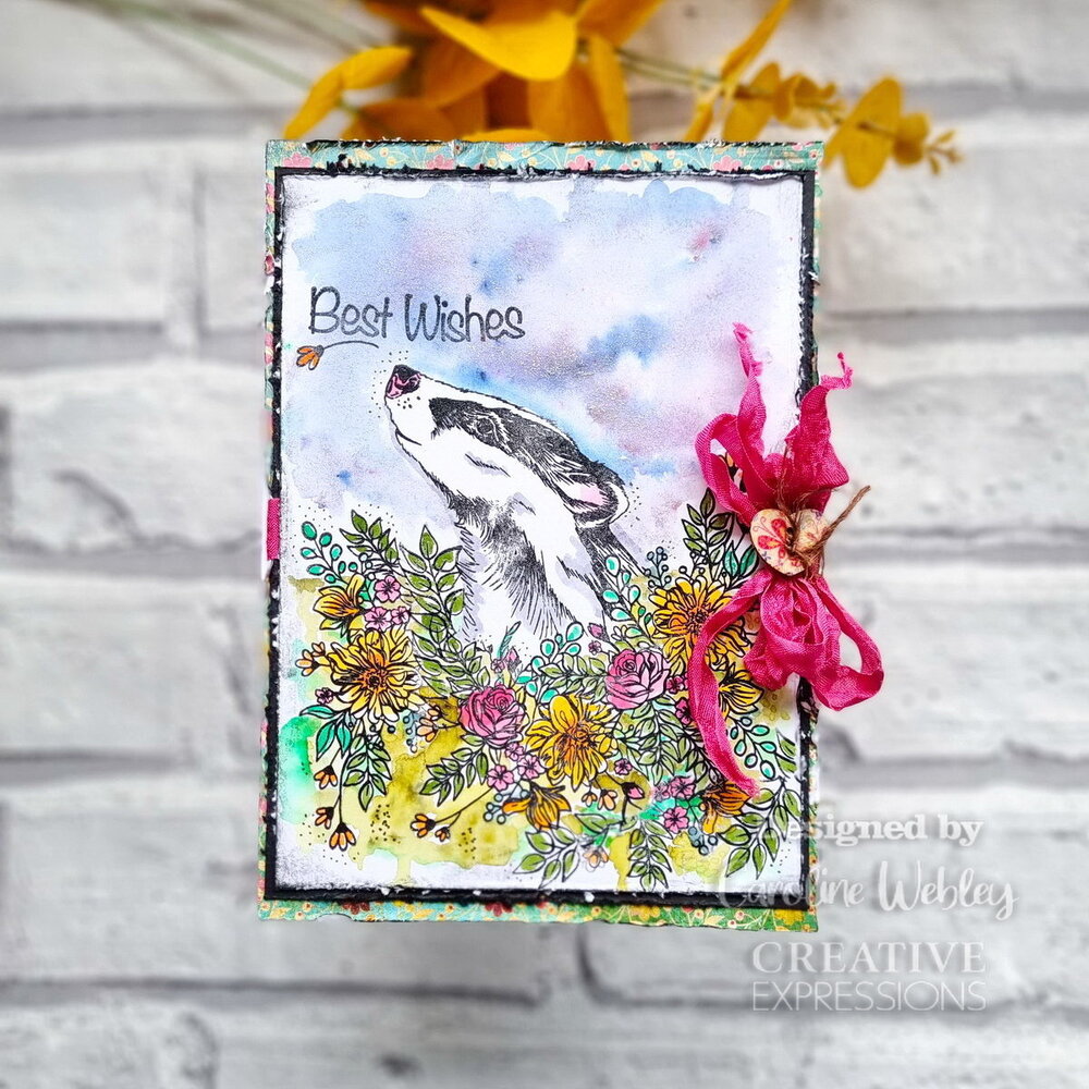 Creative Expressions Designer Boutique Clear Stamp A6 Floral Wishes (UMSDB154) (OUTLET)
