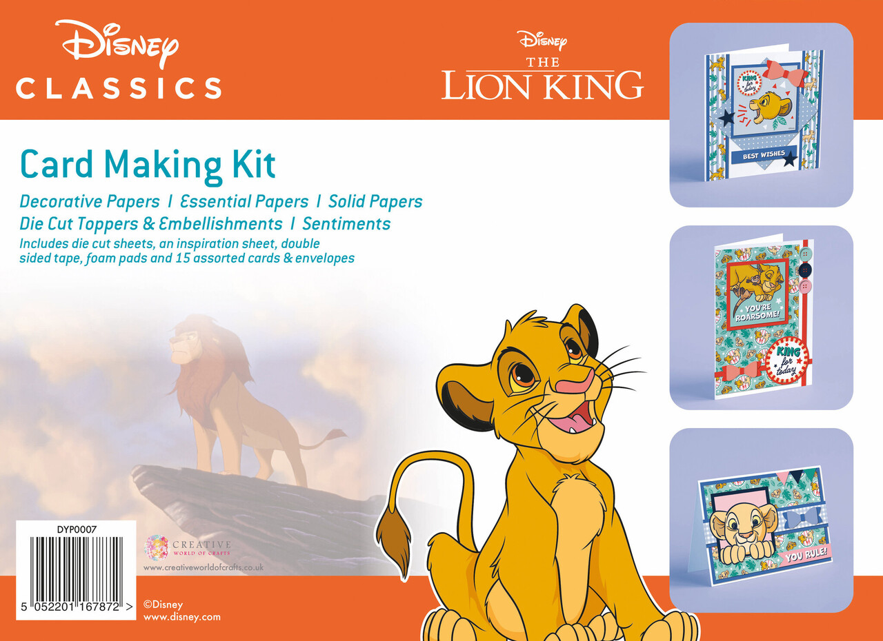 Creative Expressions The Lion King A4 Box Card Making Kit (DYP0007) (OUTLET) Creative Expressions The Lion King A4 Box Card Making Kit (DYP0007) (OUTLET)