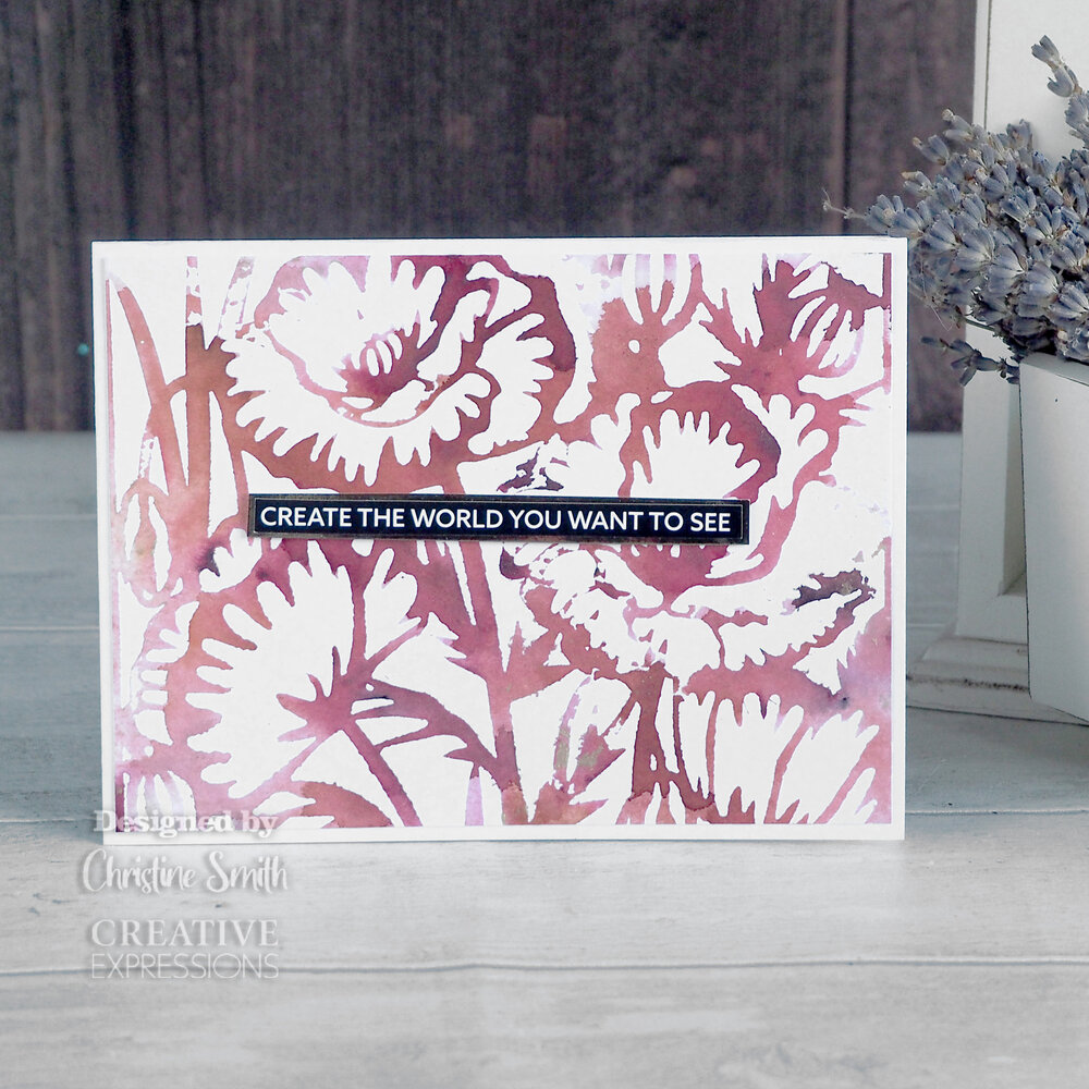 Creative Expressions Jamie Rodgers Stencil Poppy Garden (CEST075) (OUTLET) Creative Expressions Jamie Rodgers Stencil Poppy Garden (CEST075) (OUTLET)