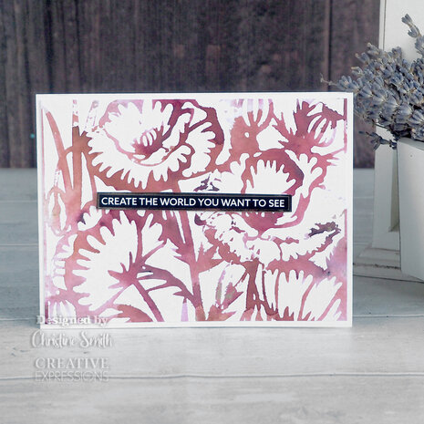Creative Expressions Jamie Rodgers Stencil Poppy Garden (CEST075) (OUTLET) Creative Expressions Jamie Rodgers Stencil Poppy Garden (CEST075) (OUTLET)