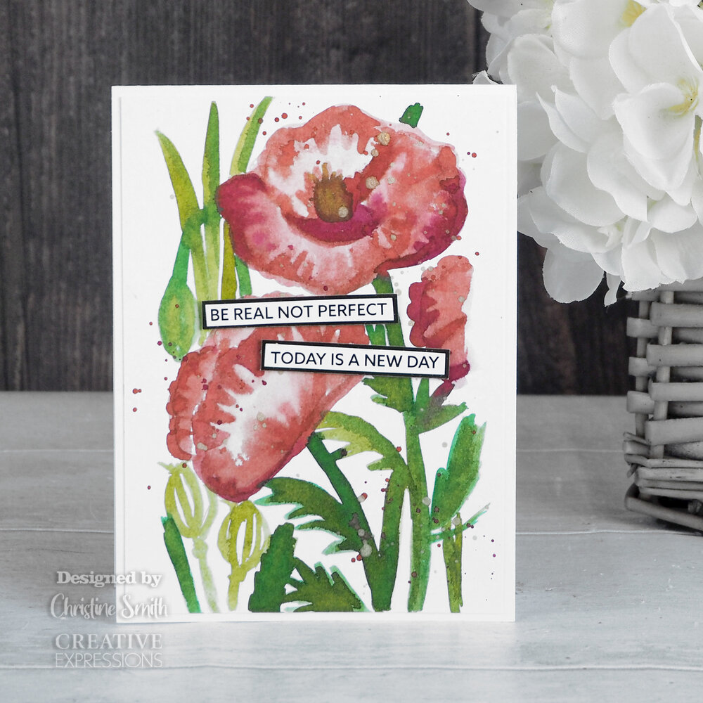 Creative Expressions Jamie Rodgers Stencil Poppy Garden (CEST075) (OUTLET) Creative Expressions Jamie Rodgers Stencil Poppy Garden (CEST075) (OUTLET)