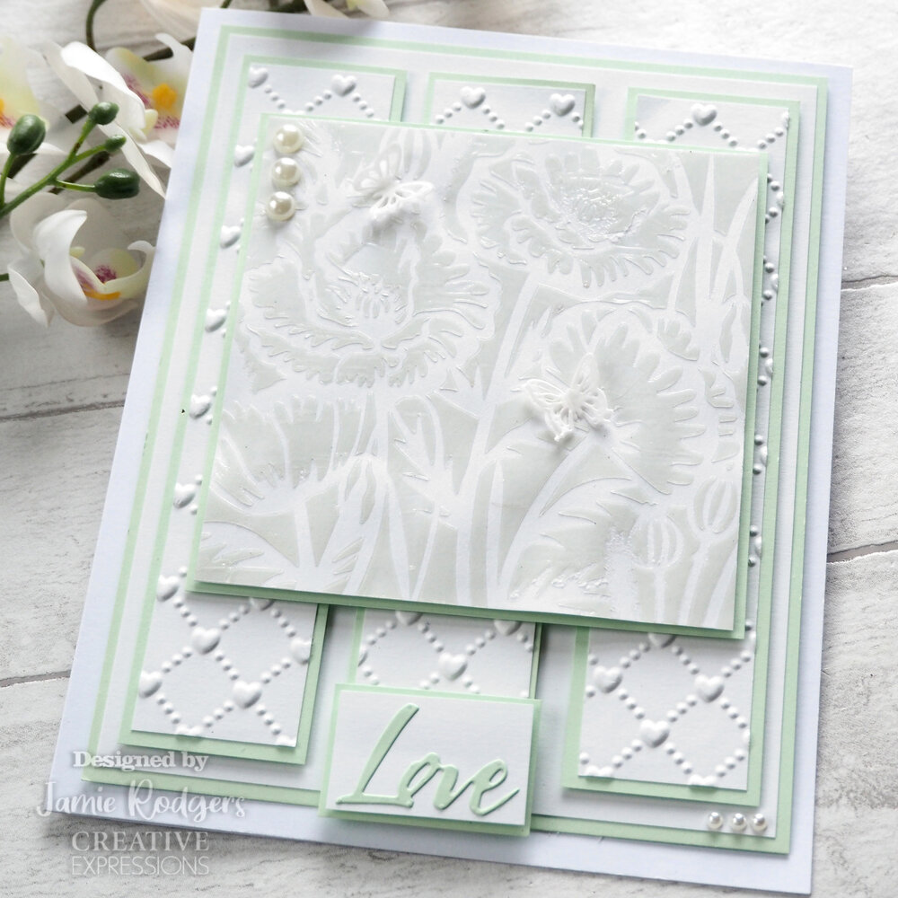 Creative Expressions Jamie Rodgers Stencil Poppy Garden (CEST075) (OUTLET) Creative Expressions Jamie Rodgers Stencil Poppy Garden (CEST075) (OUTLET)