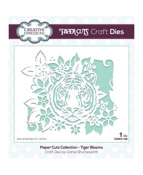 Creative Expressions Paper Cuts Tiger Blooms Craft Die (CEDPC1198) (OUTLET) Creative Expressions Paper Cuts Tiger Blooms Craft Die (CEDPC1198) (OUTLET)
