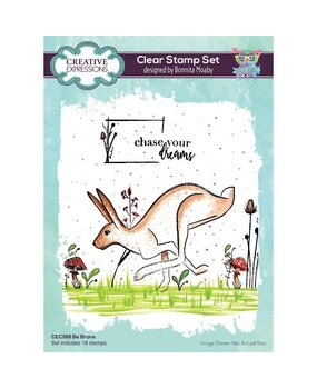 Creative Expressions Bonnita Moaby Clear Stamp A5 Be Brave (CEC988) (OUTLET)