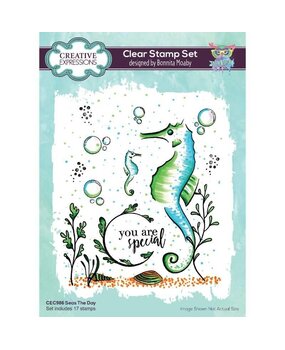 Creative Expressions Bonnita Moaby Clear Stamp A5 Seas The Day (CEC986) (OUTLET)