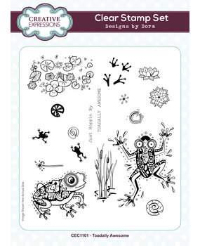 Creative Expressions Designs by Dora A5 Clear Stamp Toadally Awesome (CEC1101) (OUTLET) Creative Expressions Designs by Dora A5 Clear Stamp Toadally Awesome (CEC1101) (OUTLET)
