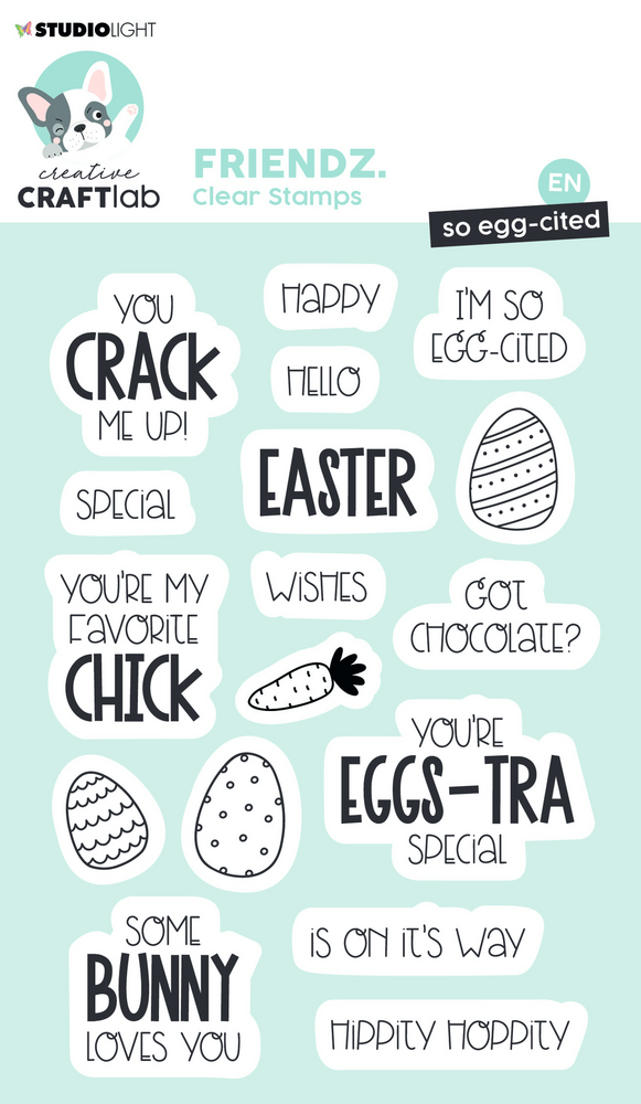 Creative Craftlab Friendz Clear Stamps So egg-cited (CCL-FR-STAMP416) (OUTLET)