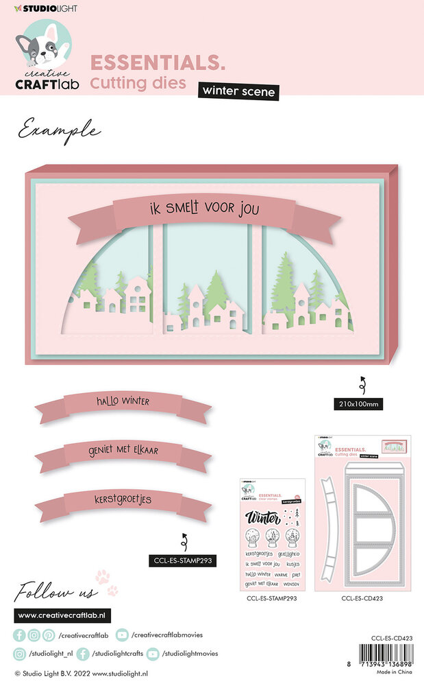 Creative Craftlab Essentials Cutting Dies Slimline Shadowbox Winter Scene (CCL-ES-CD423) (OUTLET) Creative Craftlab Essentials Cutting Dies Slimline Shadowbox Winter Scene (CCL-ES-CD423) (OUTLET)