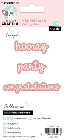 Creative Craftlab Essentials Cutting Dies Wordz EN Congratulations (CCL-ES-CD268) (OUTLET) Creative Craftlab Essentials Cutting Dies Wordz EN Congratulations (CCL-ES-CD268) (OUTLET)