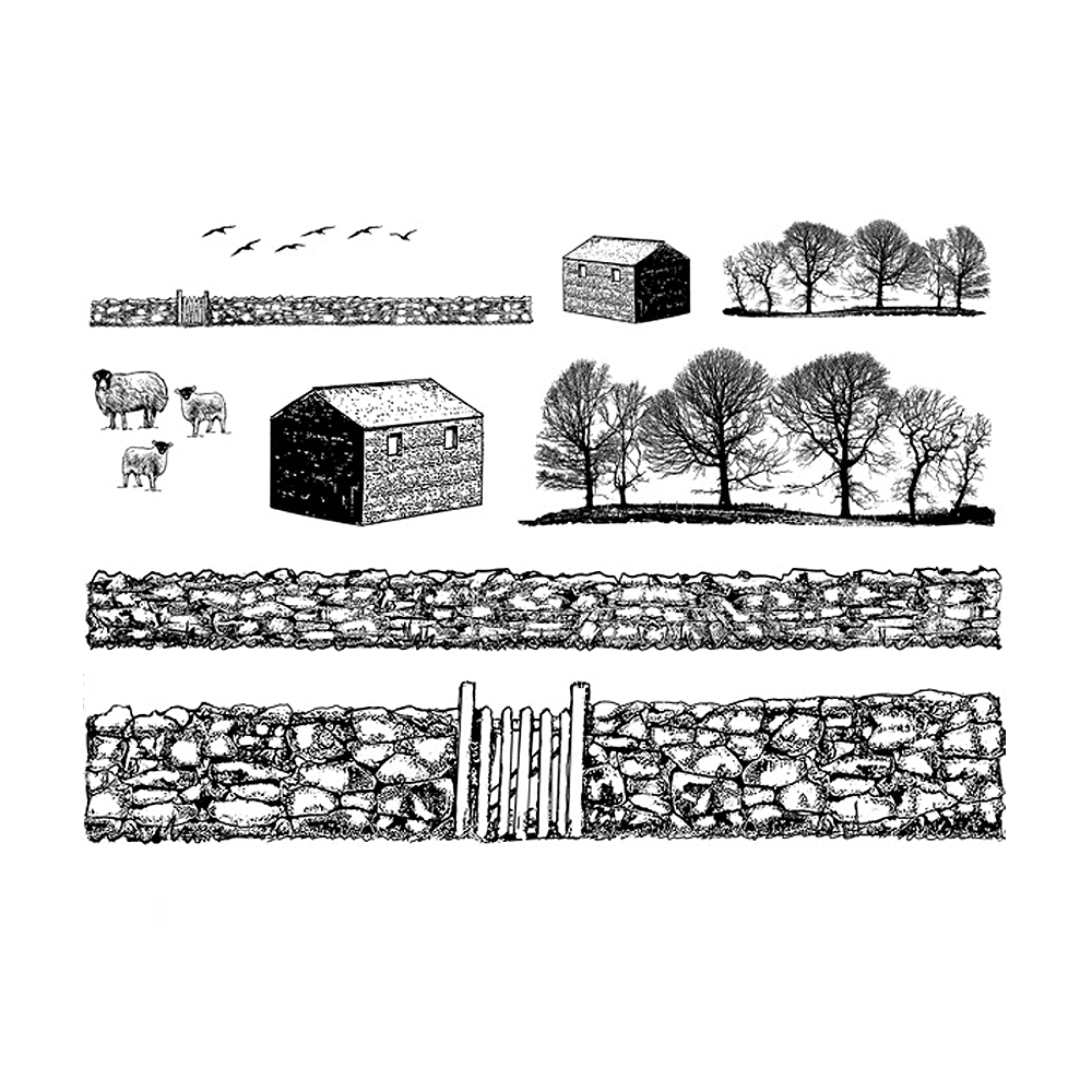 Crafty Individuals Walls, Barns and Trees Unmounted Rubber Stamps (CI-625) (OUTLET) Crafty Individuals Walls, Barns and Trees Unmounted Rubber Stamps (CI-625) (OUTLET)