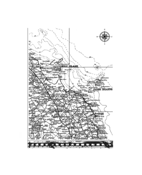 Crafty Individuals Map of Northumberland Unmounted Rubber Stamps (CI-617) (OUTLET)