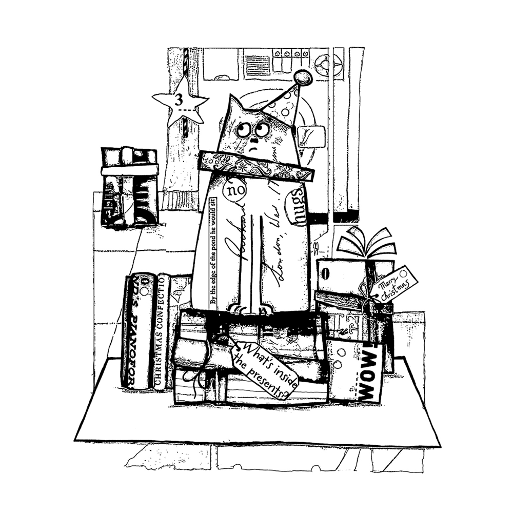 Crafty Individuals Bob the Cat Unmounted Rubber Stamps (CI-612) (OUTLET) Crafty Individuals Bob the Cat Unmounted Rubber Stamps (CI-612) (OUTLET)