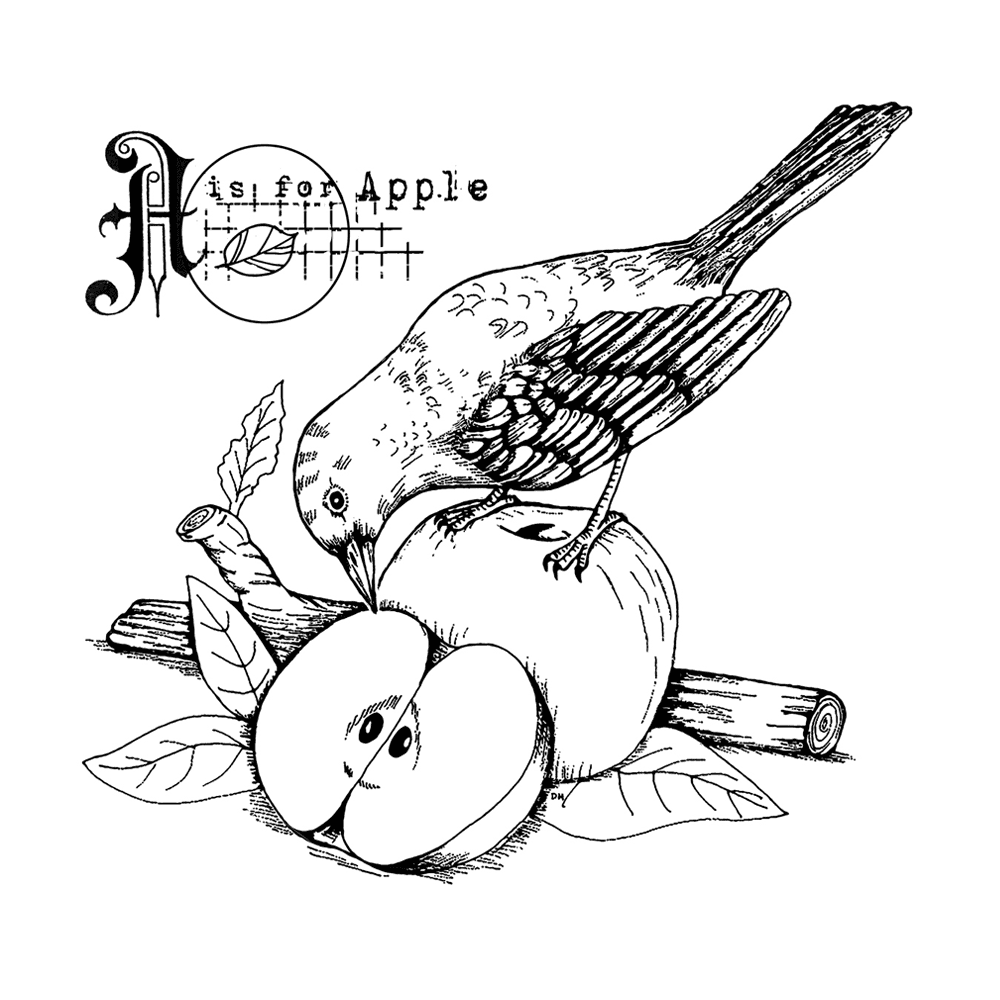 Crafty Individuals A is for Apple Unmounted Rubber Stamps (CI-601) (OUTLET) Crafty Individuals A is for Apple Unmounted Rubber Stamps (CI-601) (OUTLET)