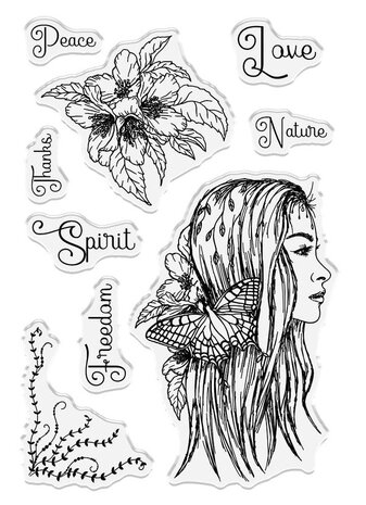 Crafter's Companion Mother Earth Clear Stamp Free Spirit (SD-ME-STP-FSPR) (OUTLET) Crafter's Companion Mother Earth Clear Stamp Free Spirit (SD-ME-STP-FSPR) (OUTLET)