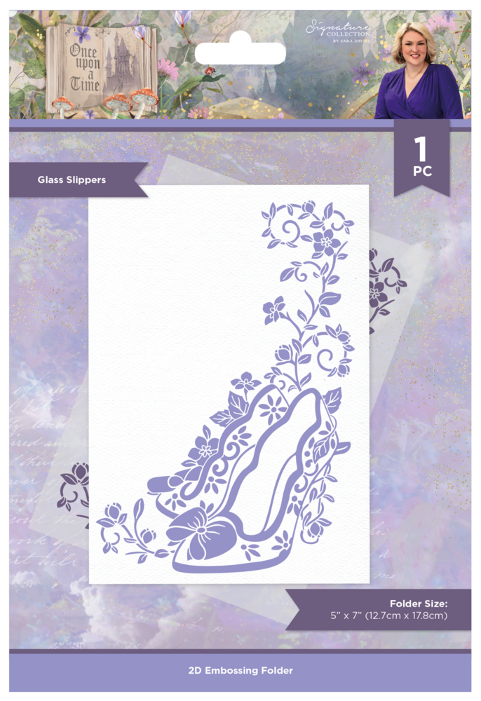 Crafter's Companion Once Upon a Time Embossing Folder Glass Slippers (S-OUAT-EF5-GLSL) (OUTLET) Crafter's Companion Once Upon a Time Embossing Folder Glass Slippers (S-OUAT-EF5-GLSL) (OUTLET)