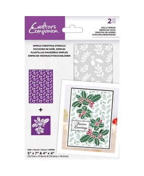 Crafter's Companion Holly Sprigs Simple Christmas Stencils (CC-STEN-HSPRIG) (OUTLET) Crafter's Companion Holly Sprigs Simple Christmas Stencils (CC-STEN-HSPRIG) (OUTLET)