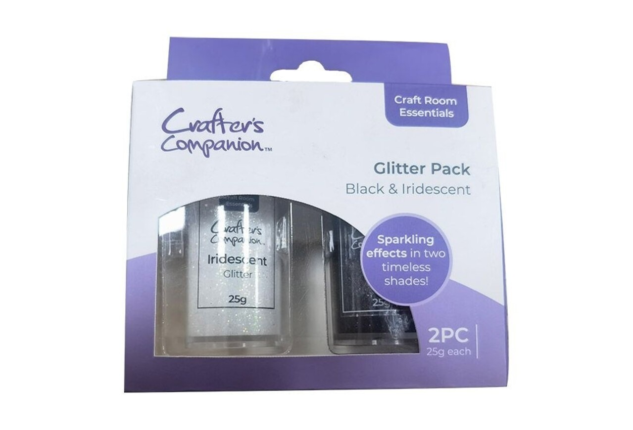 Crafter's Companion Glitter Pack Black and Iridescent 2x25g (CC-CRE-GLITPK-BKIR) (OUTLET) Crafter's Companion Glitter Pack Black and Iridescent 2x25g (CC-CRE-GLITPK-BKIR) (OUTLET)