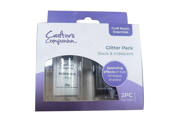 Crafter's Companion Glitter Pack Black and Iridescent 2x25g (CC-CRE-GLITPK-BKIR) (OUTLET) Crafter's Companion Glitter Pack Black and Iridescent 2x25g (CC-CRE-GLITPK-BKIR) (OUTLET)