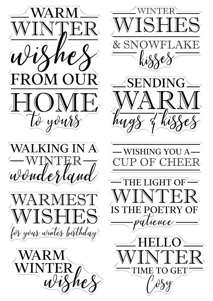 Crafter's Companion Warmest Wishes Clear Stamps (CC-CA-ST-WARM) (OUTLET) Crafter's Companion Warmest Wishes Clear Stamps (CC-CA-ST-WARM) (OUTLET)
