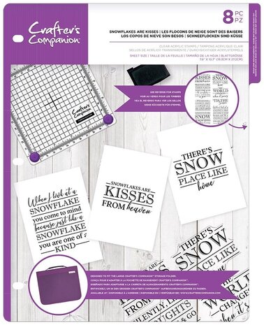 Crafter's Companion Snowflakes are Kisses Clear Stamps (CC-CA-ST-SNAK) (OUTLET) Crafter's Companion Snowflakes are Kisses Clear Stamps (CC-CA-ST-SNAK) (OUTLET)