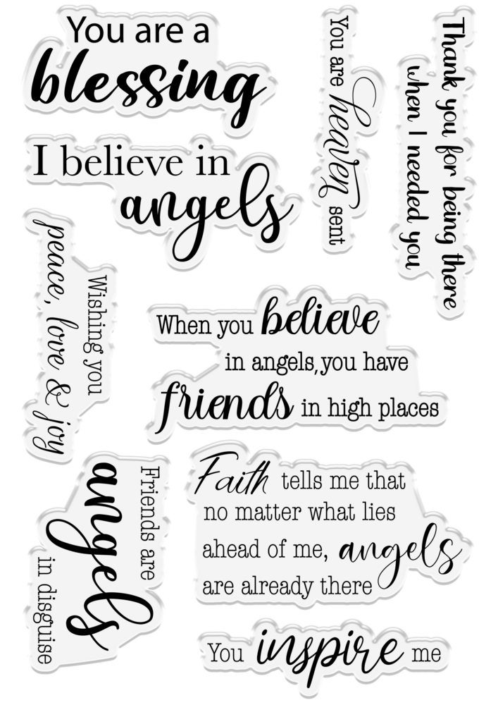Crafter's Companion Angel Collection Clear Stamps Angel Blessings (ANG-ST-CA-ANBL) (OUTLET) Crafter's Companion Angel Collection Clear Stamps Angel Blessings (ANG-ST-CA-ANBL) (OUTLET)