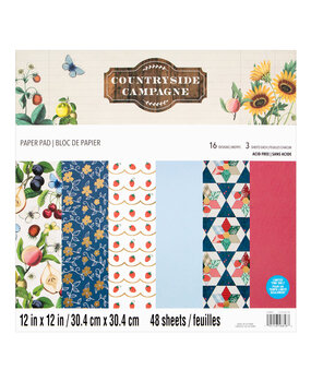 Craft Smith Countryside Campagne 12x12 Inch Paper Pad (MSE7834) (OUTLET) Craft Smith Countryside Campagne 12x12 Inch Paper Pad (MSE7834) (OUTLET)