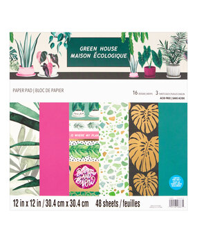 Craft Smith Green House 12x12 Inch Paper Pad (MSE7670) (OUTLET) Craft Smith Green House 12x12 Inch Paper Pad (MSE7670) (OUTLET)