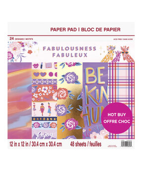 Craft Smith Fabulousness 12x12 Inch Paper Pad (MSE5208) (OUTLET) Craft Smith Fabulousness 12x12 Inch Paper Pad (MSE5208) (OUTLET)